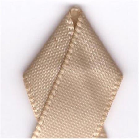 Papilion Papilion R074400060835100Y .25 in. Double-Face Satin Ribbon 100 Yards - Tan R074400060835100Y